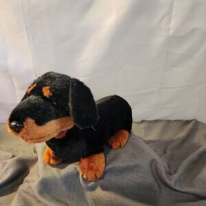 Dachshund Ganz Webkinz Plush Wiener Dog 11X7 NO CODE Black Brown HM345 B3